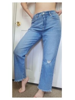 LOFT Raw Hem Jeans